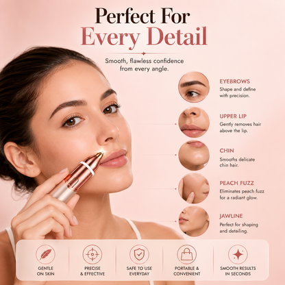 LumiTrim™– 2-in-1 Eyebrow & Facial Hair Trimmer